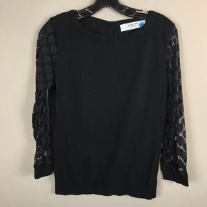 Anthropologie Sparrow womens light weight sweater size M black